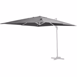 Habitat Et Jardin Toile Parasol Déporté "sun 3" - 3 X 3 M - Gris