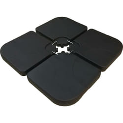 Habitat Et Jardin - Pied de parasol 4 dalles à lester jusqu'à 3 x 3 - 52L - Noir