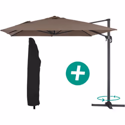 Parasol jardin "Sun 4" - Avec housse de protection Ce parasol jardin "Sun 4" sera idéal pour votre jardin. Pour un confort op ...