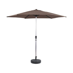Habitat Et Jardin Parasol Jardin Droit Alu "sol" - Rond - ø 3m - Taupe - Avec Pied à Lester