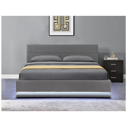 Lit led avec coffre 'Anastasia' - 180 x 200 - Gris foncé