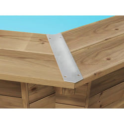 Habitat Et Jardin - Cache angle pour piscine bois - Lot de 8