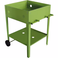 Cette table carrée de r Descriptif : Table de rempotage Laurier. Dimensions : 55 x 55 x 80 cm. Matériaux : Acier. Traitement ...