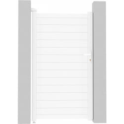 Portillon aluminium 'Eric' - 101.2 x 180.9 cm - Blanc