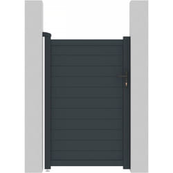 Portillon aluminium 'Marc' - 101.2 x 155.9 cm - Gris