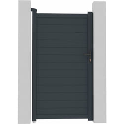 Portillon aluminium 'Marc' - 101.2 x 180.9 cm - Gris