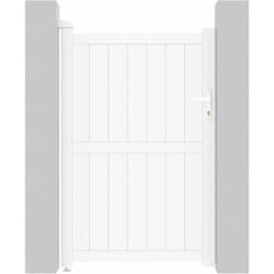 Portillon aluminium 'Lola' - 101.2 x 155.9 cm - Blanc