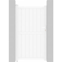Portillon aluminium "Lola" - 101.2 x 180.9 cm - Blanc