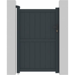 Portillon aluminium 'Maurice' - 101.2 x 155.9 cm - Gris