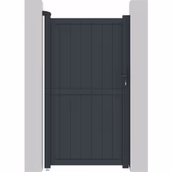 Portillon aluminium "Maurice" Nous vous proposons le portillon en aluminium "Maurice". Il viendra apportermodernité et sécuri ...