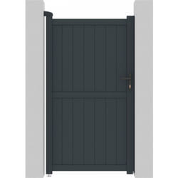 Portillon aluminium "Maurice" - 101.2 x 180.9 cm - Gris