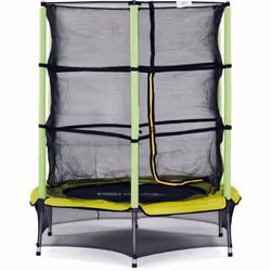 Trampoline rond de jardin "Mini Yoopi" - Dimensions : 1.40 x 1.60 m - Diamètre : Ø 1.40 m - Matières : polypropylène, acier - ...