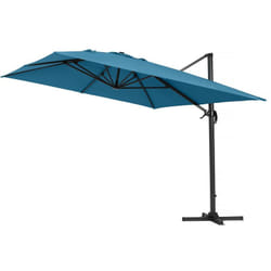 Habitat Et Jardin Parasol Déporté "sun 4" - 3 X 4 M - Bleu