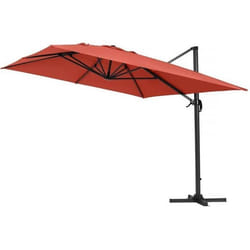 Habitat Et Jardin Parasol Déporté "sun 4" - 3 X 4 M - Rouge