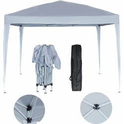 Habitat Et Jardin - Tonnelle de jardin pliante 'Svetlana 3' - 9 m² - 3 x 3 m - Blanc