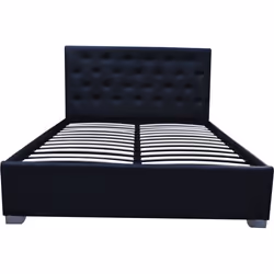 Habitat Et Jardin Lit Double Avec Coffre "tino" - 140 × 190 Cm - Noir