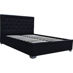 Lit double avec coffre Tino - 140 × 190 cm - Noir