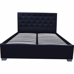 Description générale Le lit double avec coffre 'TINO' allie design moderne et fonctionnalité. Avec sa tête de lit matelassée, ...
