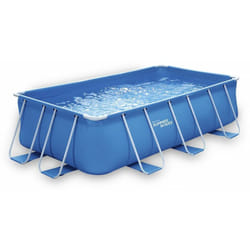 Piscine tubulaire rectangle- ludo 1 - 4 x 2 x 1 m - Filtration à cartouche