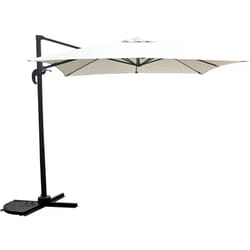 Habitat Et Jardin - Parasol jardin déporté 'Soleil' - Carré - 2.5 x 2.5 m - Ecru