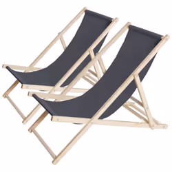 Description générale Ce lot de 2 transats en bois 'Chilienne' est idéal pour profiter de moments de détente dans votre jardin ...