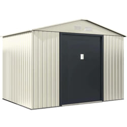 Habitat Et Jardin - Abri de jardin métal 'Nebraska' - 5,29 m2 (4,83 m2 au sol) - Beige