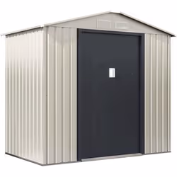 Habitat Et Jardin Abri De Jardin Métal "nebraska" - 4.07 M² - Beige/gris Anthracite
