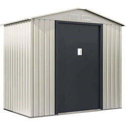 Habitat Et Jardin Abri De Jardin Métal "nebraska" - 4.07 M² - Beige/gris Anthracite