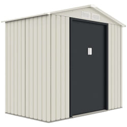 Habitat Et Jardin - Abri de jardin métal 'Nebraska' - 2.71 m² - Beige/gris anthracite