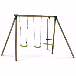 Portique bois "Lana" Idéal pour profiter de bons moments en plein air , le p ortique bois "Lana" permettra à vos enfants de p ...