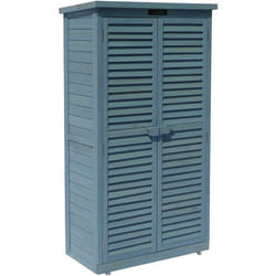 Habitat Et Jardin - Armoire de jardin 'Space' - 87 x 46.5 x 160 cm - Bleu ciel
