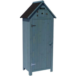 Armoire de jardin 'Cabanon' - 77 x 54.5 x 179 cm - Bleu ciel