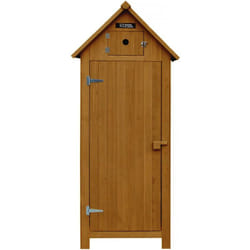 Habitat Et Jardin - Armoire de jardin 'Cabanon' - 77 x 54.5 x 179 cm - Marron