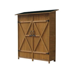 Habitat Et Jardin Armoire De Jardin "espacio" - 140 X 49 X 162 Cm - Marron