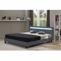 Description générale Le lit LED 'Maria' est un meuble design qui allie élégance et confort. Il est équipé de LED offrant troi ...