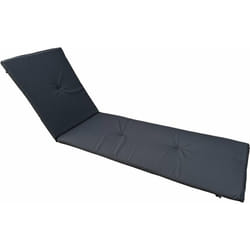 Coussin pour bain de soleil en bois exotique - Noir