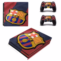Skin - FCB - PS4 PRO - Protection contre les rayures - Design texturé - Rouge