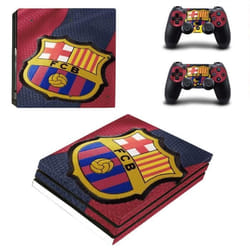Skin - FCB - PS4 PRO - Protection contre les rayures - Design texturé - Rouge