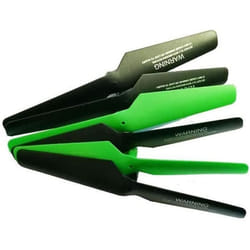 Lot de 6 pales Noires et vertes pour drone Toy Lab Shuriken