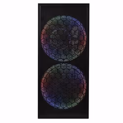 Boîtier PC - M.RED - MR-S03 GAMMA - Metal perforé - Couleur noire - Design moderne