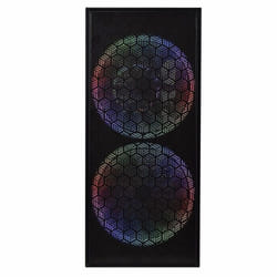 Boîtier PC - M.RED - MR-S03 GAMMA - Metal perforé - Couleur noire - Design moderne