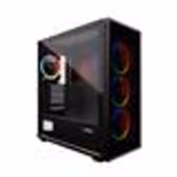 MRED - Boîtier PC Gamer ATX - RGB Black Destroyer Glass-G
