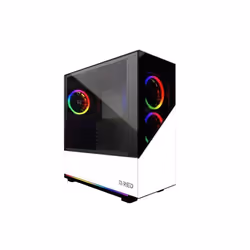 MRED - Boîtier PC Gamer ATX - Blanc RGB Elite