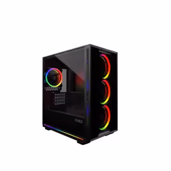 MRED - Boîtier PC Gamer M-ATX - Noir RGB Mini Destroyer