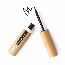 Zao Essence of Nature Eyeliner 066 Noir intense 3.8 ml, Liquide, Pot, Noir, Noir intense, 3,8 ml, Femmes