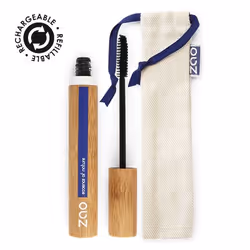 Zao Essence of Nature Mascara aloe vera Noir (090) 7 ml, Noir, Black, Coloration, Port prolongé, 7 ml, Femmes, Huile d'Argan, ...