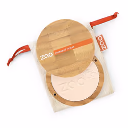 Zao Essence of Nature Poudre compacte 301 Ivoire 9 g, Tous types de peau, Ivoire, Beige, Pot, Poudre compacte, Mat