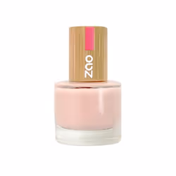 Zao Essence of Nature Vernis à ongles - Les doux 675 Rose givré 8 ml, 8 ml, Rose, Rose givré, Coloration, Opaque, Gloss