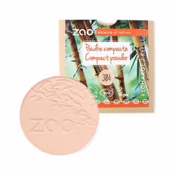 Zao Essence of Nature Poudre compacte recharge 304 Cappuccino 9g, 9 g, Poudre compacte, Tous types de peau, Cappuccino, Beige ...