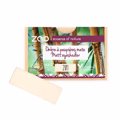Zao Essence of Nature Ombre à paupières mate rectangle recharge 201 Ivory 1.3 g, Poudre, Lissage, Beige, Ivory, 1 couleurs, M ...